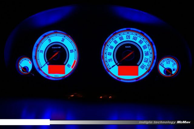 Ford Mondeo Mk3 tarcze zegarów INDIGLO + inwerter