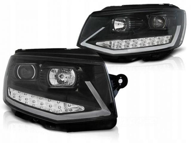 VW T6 lampy przód ciemne LED DRL TUBE LIGHT 15 TTe