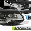 VW T5 - lampy przód ciemne LED DRL 10-15 Xenon Look TTe