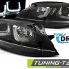 VW Golf 7 - lampy przód ciemne LED U-Type DRL wz.2 TTe