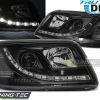 VW T5 - lampy przód ciemne Dayline Look LED DRL TTe