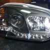 VW Golf 4 - lampy przód ''Devil-Eyes'' ciemne TT