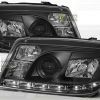 VW Bora - lampy przód ciemne Dayline Look TTe