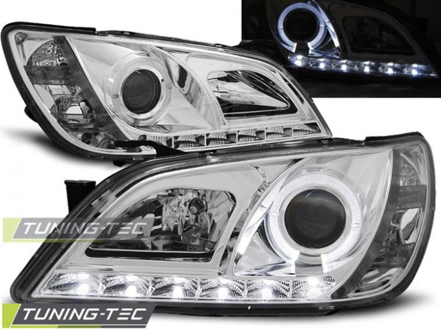 Lexus IS lampy przód chrom LED Angel Eyes H7 9805