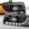 Seat Ibiza - lampy przód 93-99 ciemne Dayline+kier LED TTe