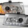 Seat Ibiza - lampy przód 93-99 chrom Dayline+kier LED TTe